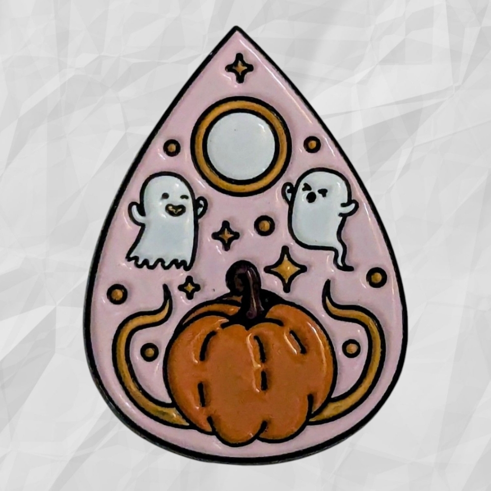Pumpkin, Planchet & Ghosts Pin👻 Cute Halloween Enamel Pin